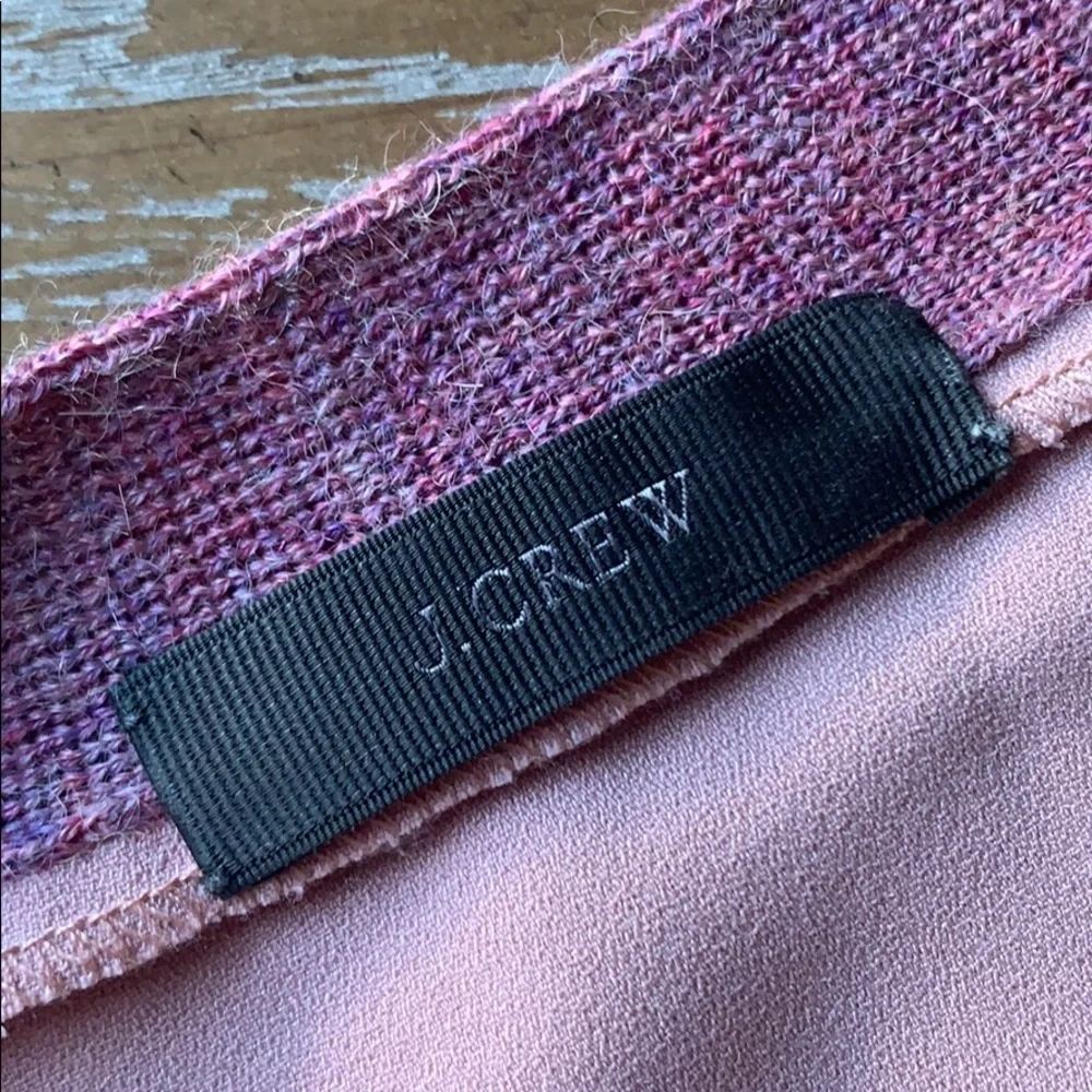 J. CREW Purple Alpaca Wool Open Cardigan M